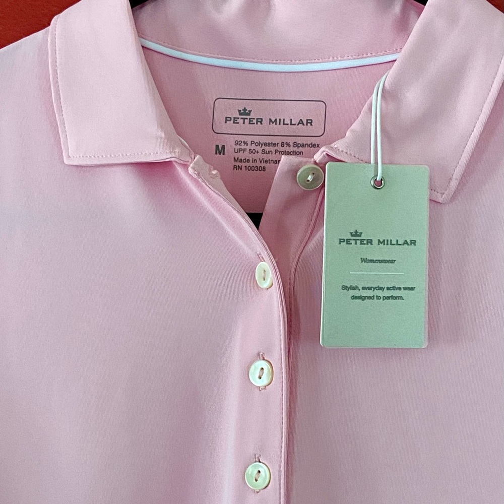 NWT PETER MILLAR CROWN SPORT POLO🏌️‍♀️⛳️👑👚 - Picture 4 of 6